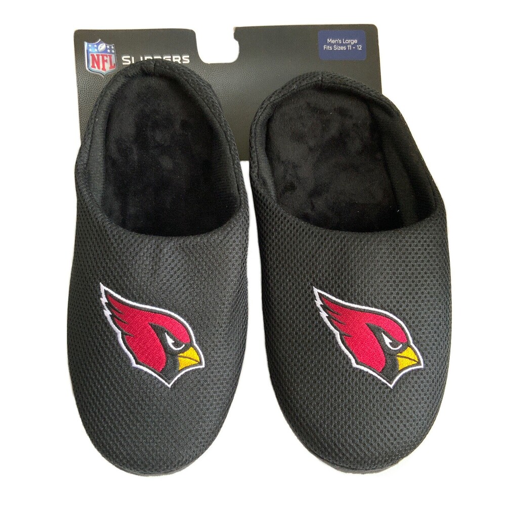 Foco NHL Slippers Arizona Cardinals Logo Mesh Slides Black 11 - 12
